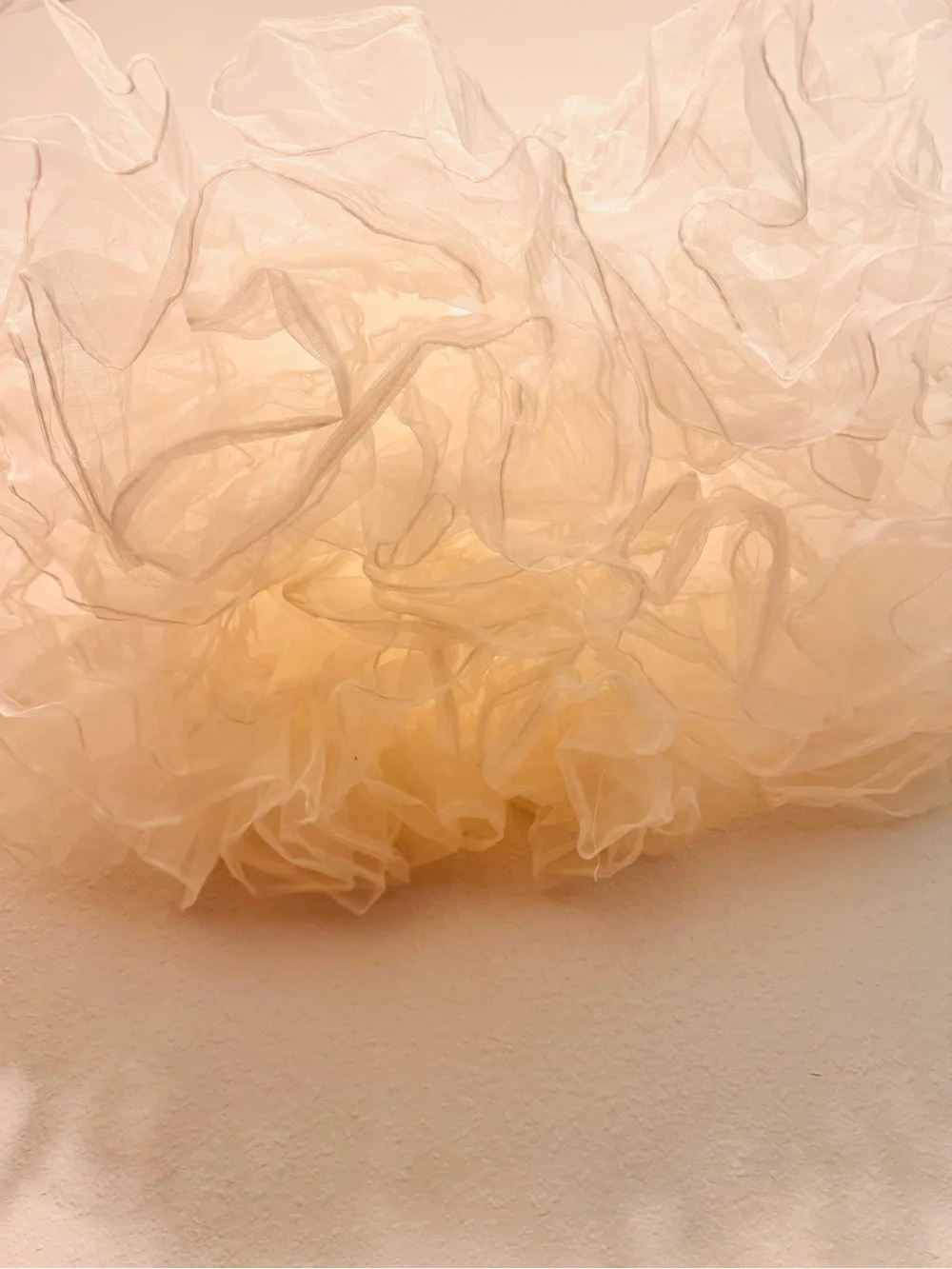 Vintage Crinoline Petticoat PUFFY Lots of Netting size XL/XXL White